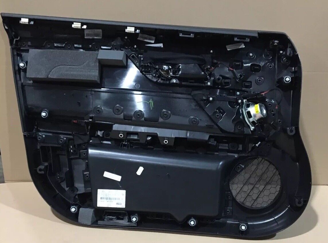 Jaguar XF X260 Front Door Card LHD RH Black Leather, Black Stitch DG12