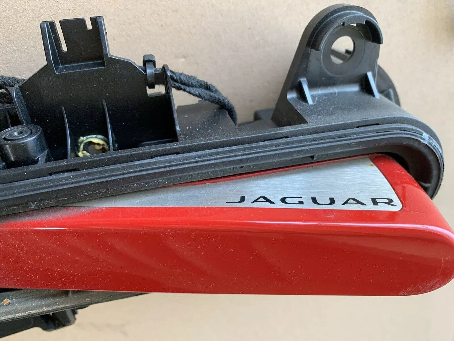 Genuine Jaguar F type LHD LH Door Handle And Dead Lock Mechanism T2R1092CAH Red