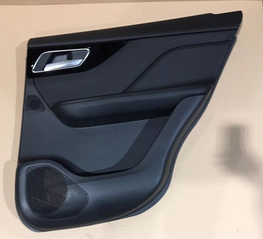 Jaguar Fpace Rear Door Card RH Leather, Black Stitch LED DG14