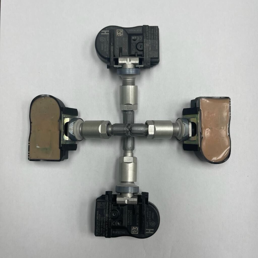 Set Of 4 Jaguar E Pace TPMS Valves Tyre Pressure Sensors C2d47173