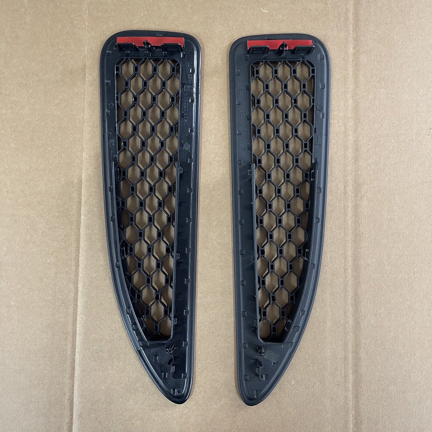 NEW Pair Genuine JAGUAR F type Right Left Hand Matt Black Bonnet VENTS