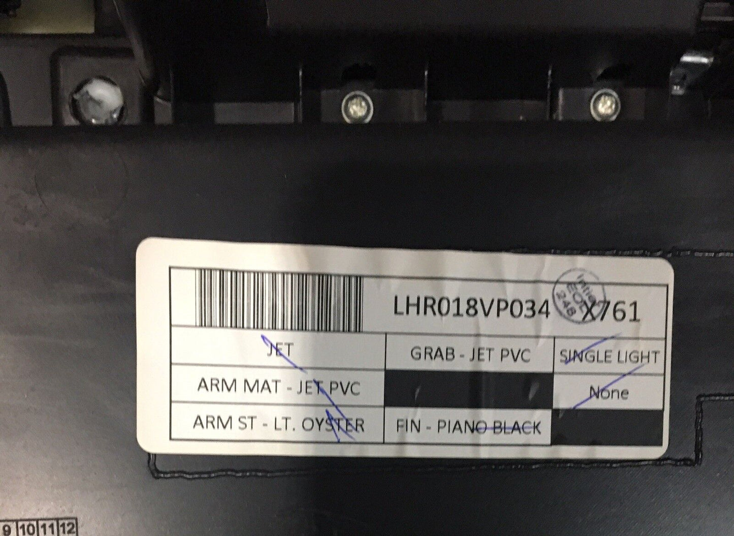 Jaguar Fpace Rear Door Card LH Leather, Cream Stitch LED DG2