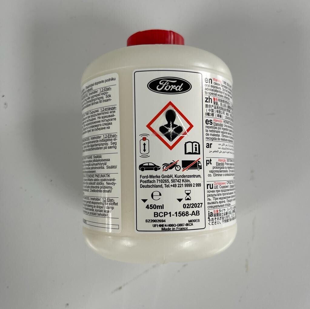 NEW GENUINE FORD FOCUS AIR COMPRESSOR TYRE REPAIR SEALANT MOBILITY KIT PUMP