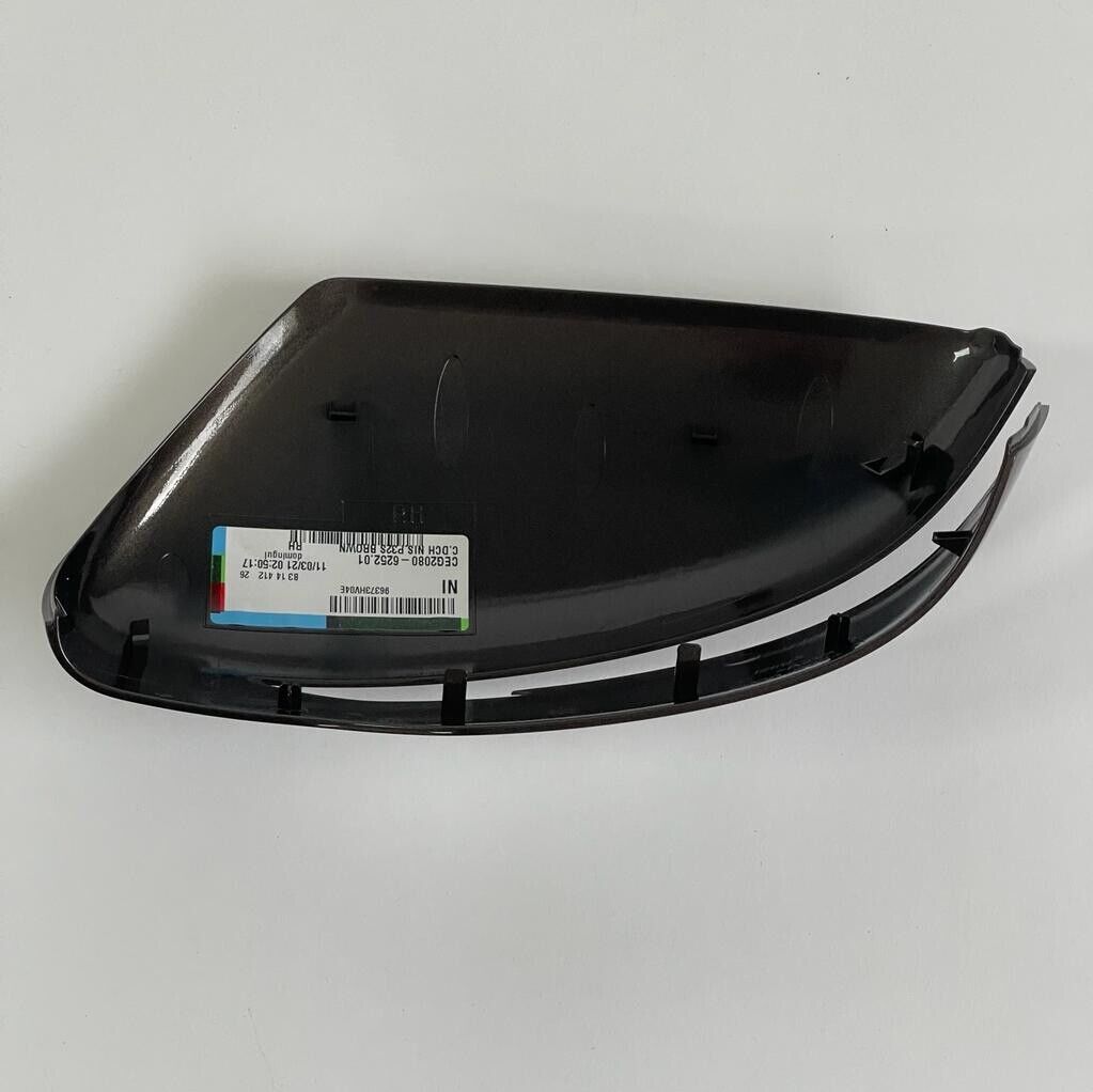 Genuine 2016 Nissan Qashqai Right Hand Off Side Solid Brown Door Mirror Cover