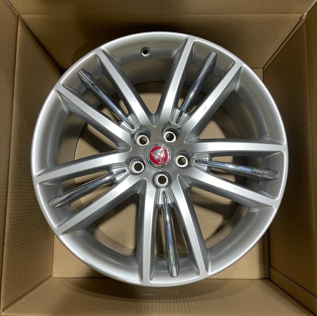 Genuine Jaguar XJ 20" Portfolio Selena Silver Alloy Wheel 9jx20 49 C2C39725