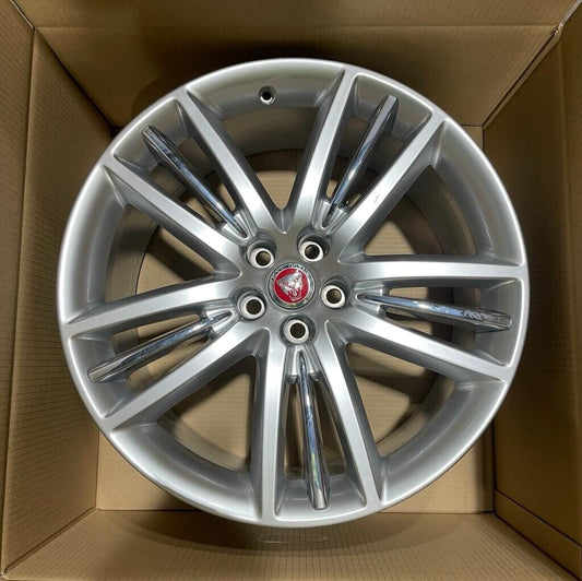 Genuine Jaguar XJ 20" Portfolio Selena Silver Alloy Wheel 9jx20 49 C2C39725