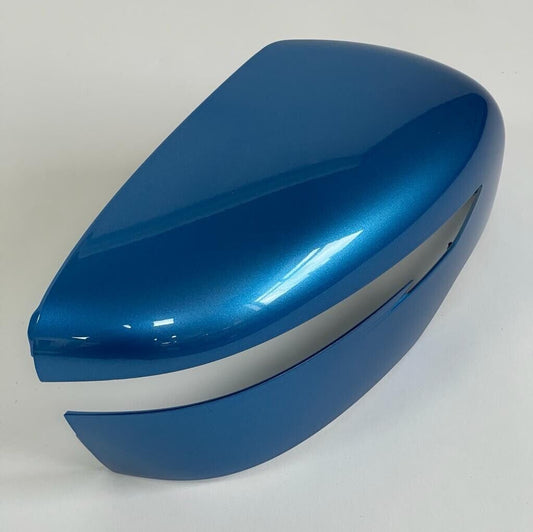 Genuine 2016 Nissan Qashqai Right Hand Off Side Caspian Blue Door Mirror Cover