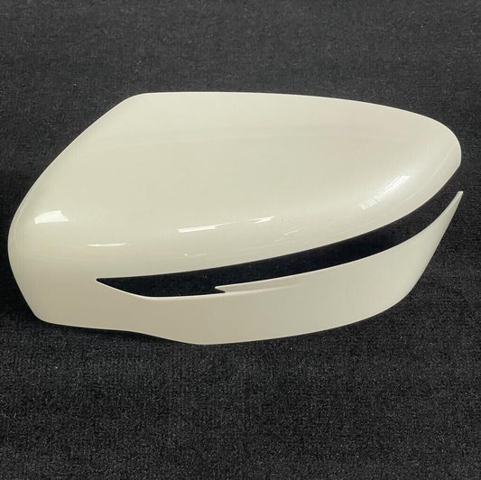 Genuine 2016 Nissan Qashqai Left Hand Near Side  Pearl White Door Mirror Cover