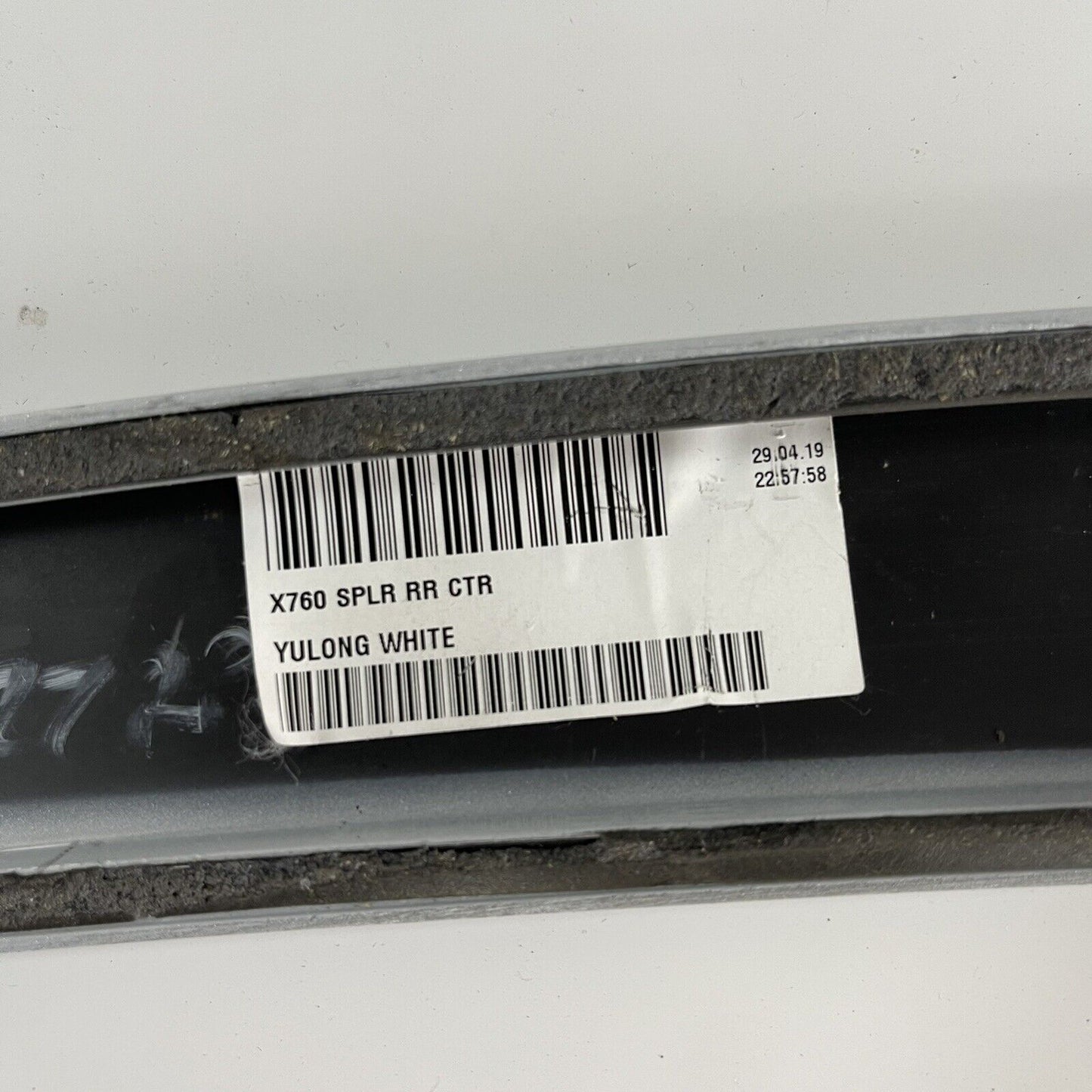 Genuine Jaguar XE X760 Standard Rear Spoiler | Yulong White