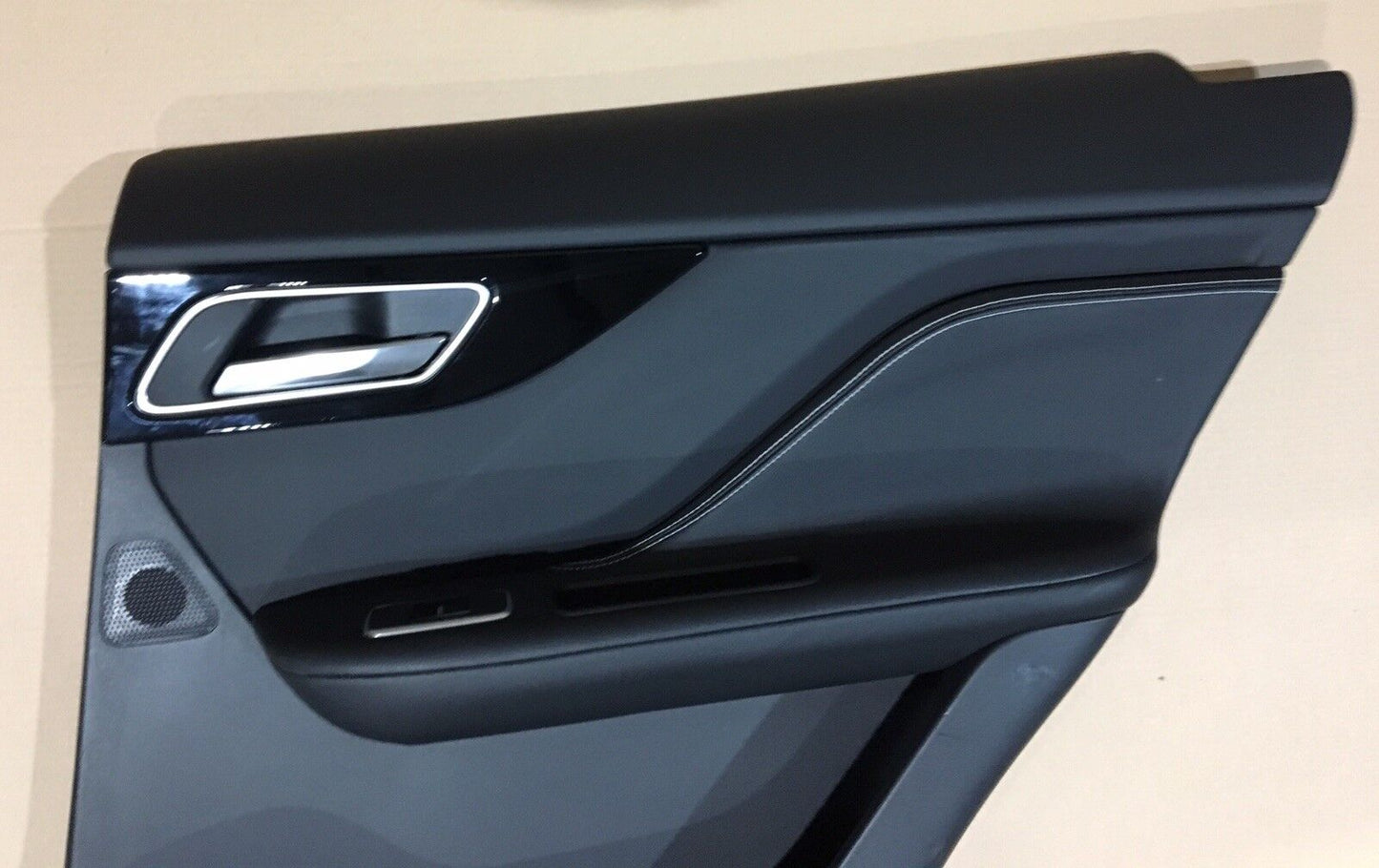 Jaguar Fpace Rear Door Card RH Leather, Cream Stitch LED DG7