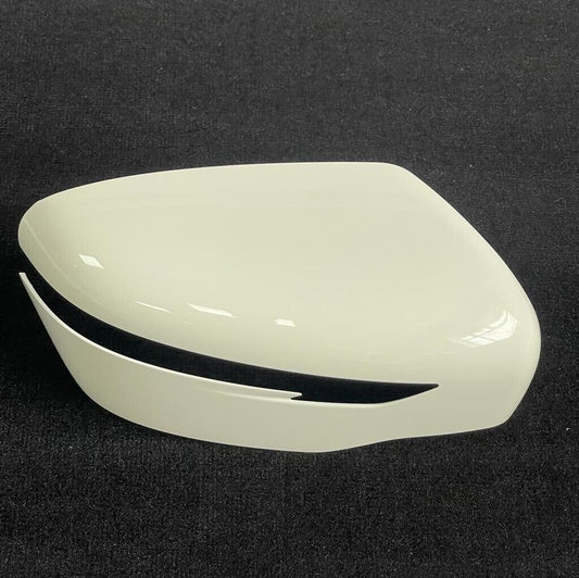 Genuine 2016 Nissan Qashqai Right Hand Off Side Solid White  Door Mirror Cover