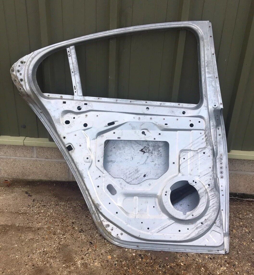 Genuine Jaguar XF Rear Door Passenger Side, Left Hand, N/S Bare Metal Door