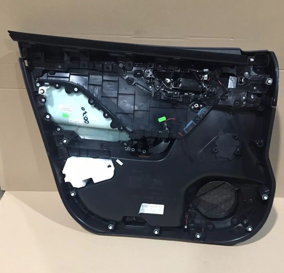 Jaguar Fpace Front Door Card LHD Passenger Side Leather, Cream Stitch LED DG5