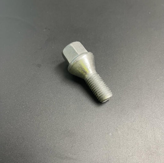 Single alloy wheel bolt nut lug M12 x 1.5 - m12x1.5, 17mm Hex, taper seat x1