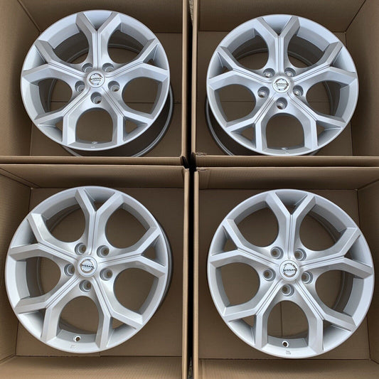 New Genuine Set Of 4 Nissan Juke 17" Silver Alloy Wheels 7J 35 off 403006PA1A