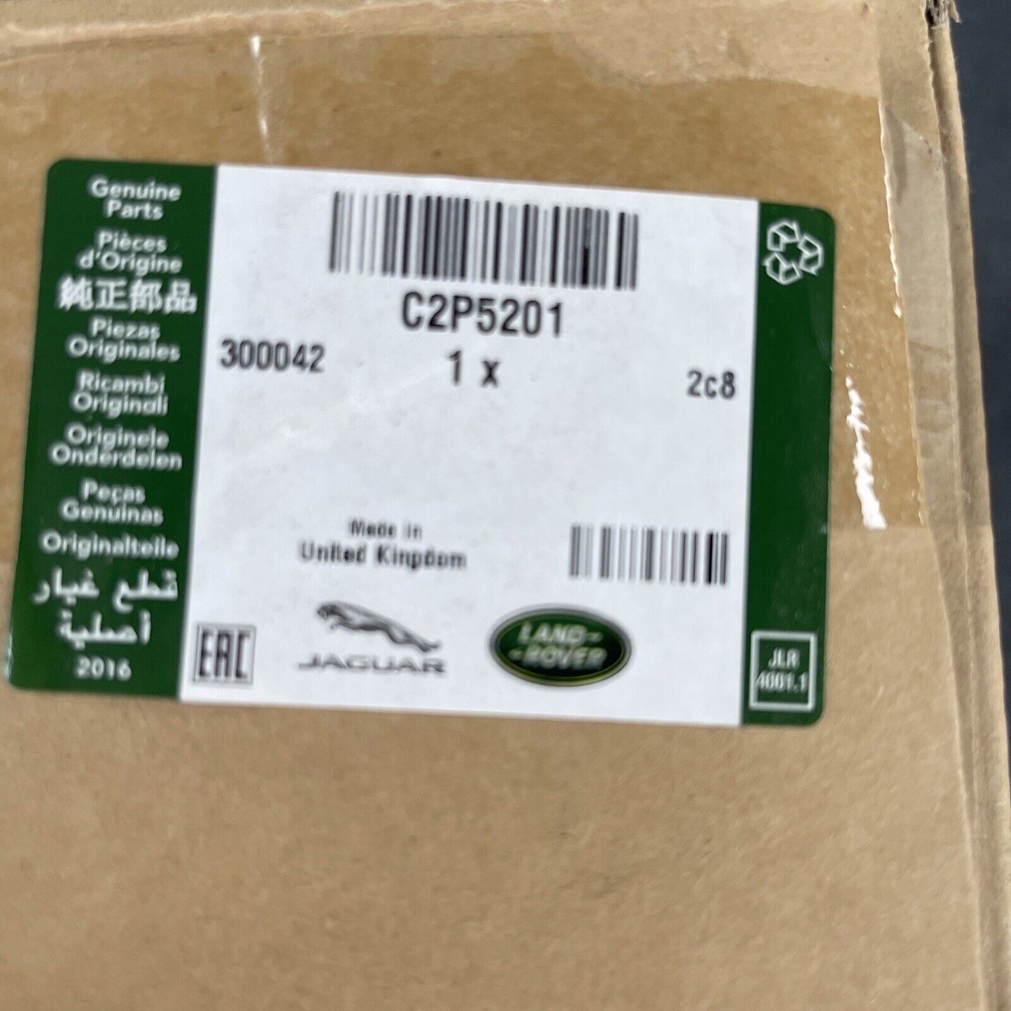 Genuine New JAGUAR XK XKR  X150 Front Upper Chrome Grille Trim Molding C2P5201