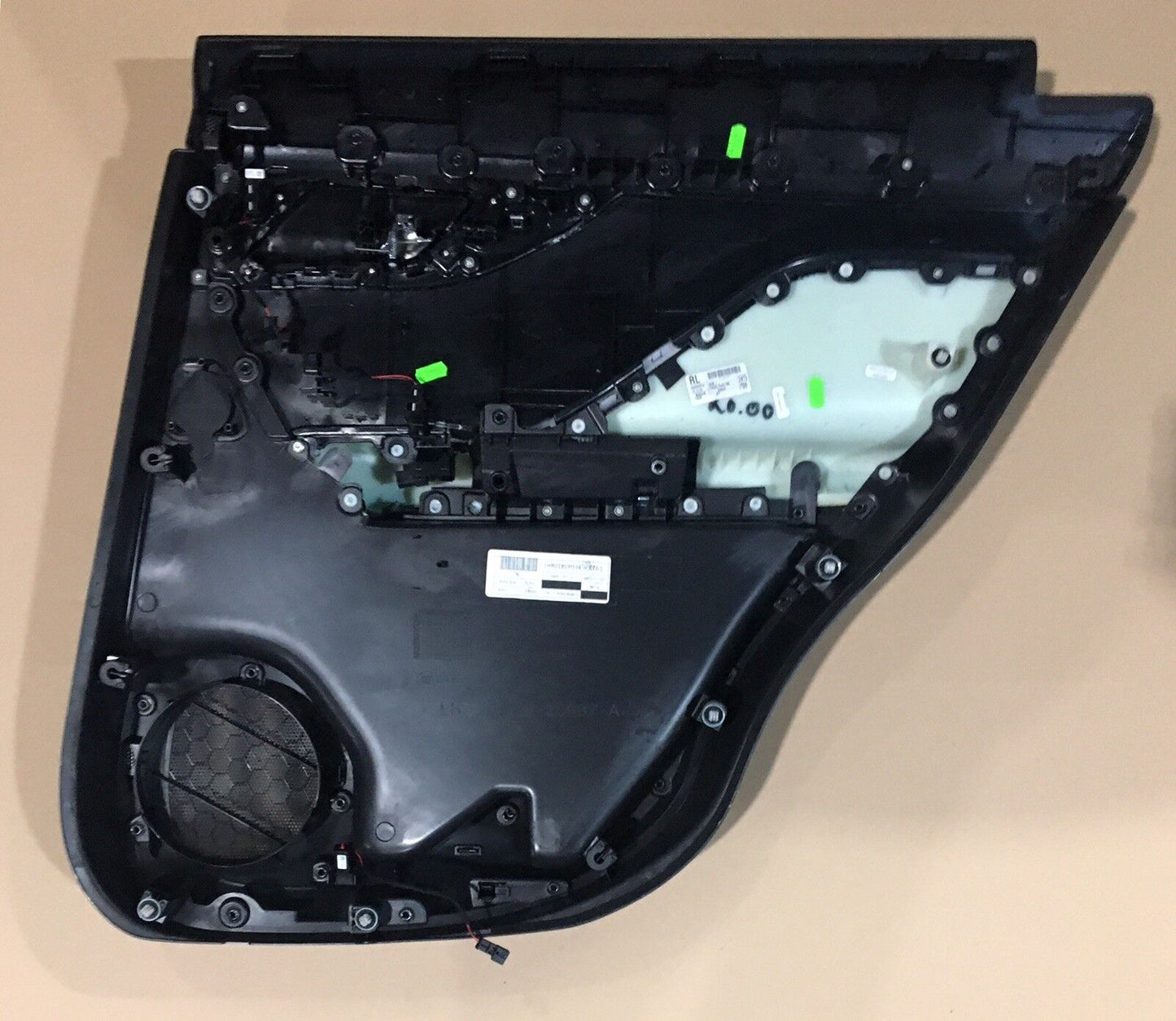 Jaguar Fpace Rear Door Card LH Leather, Cream Stitch LED DG2