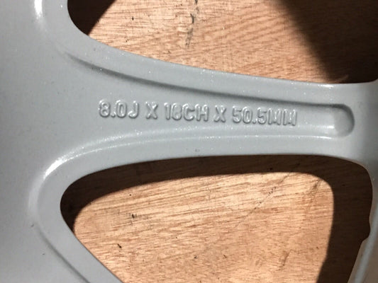 Genuine Jaguar XJ 18" Front Meru Alloy Wheel 8Jx18CHx50.5 C2d4497