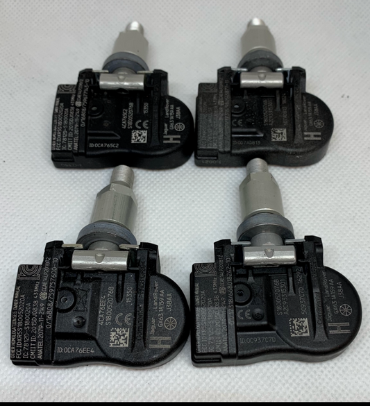 Set Of 4 Range Rover Vogue L405 TPMS Valves Tyre Pressure Sensors Lr070840