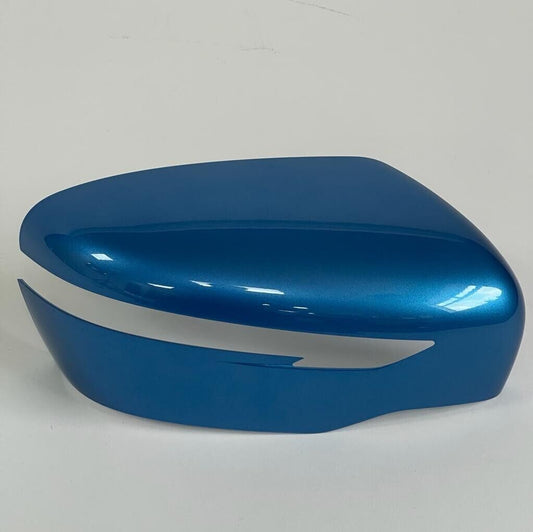 Genuine 2016 Nissan Qashqai Right Hand Off Side Caspian Blue Door Mirror Cover