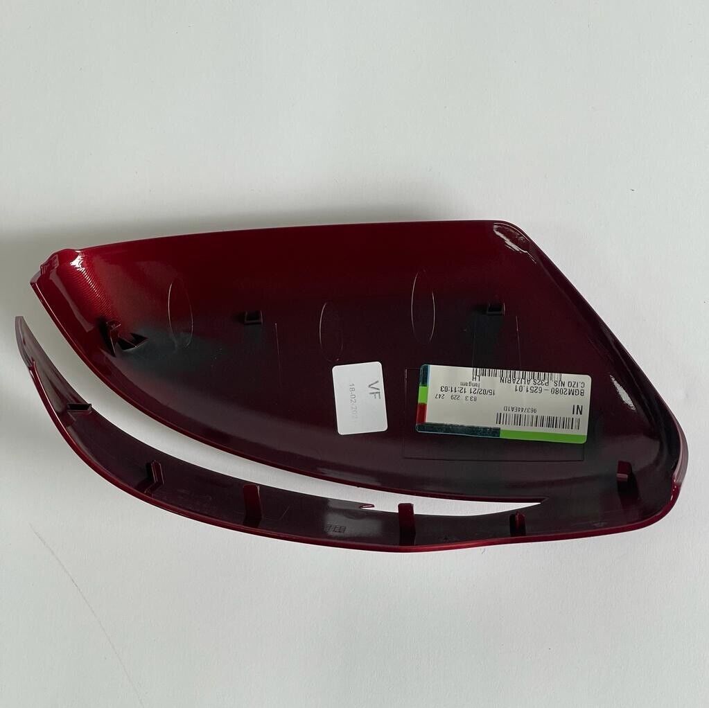 Genuine 2016 Nissan Qashqai Left Hand Near Side  Alizarin Red Door Mirror Cover