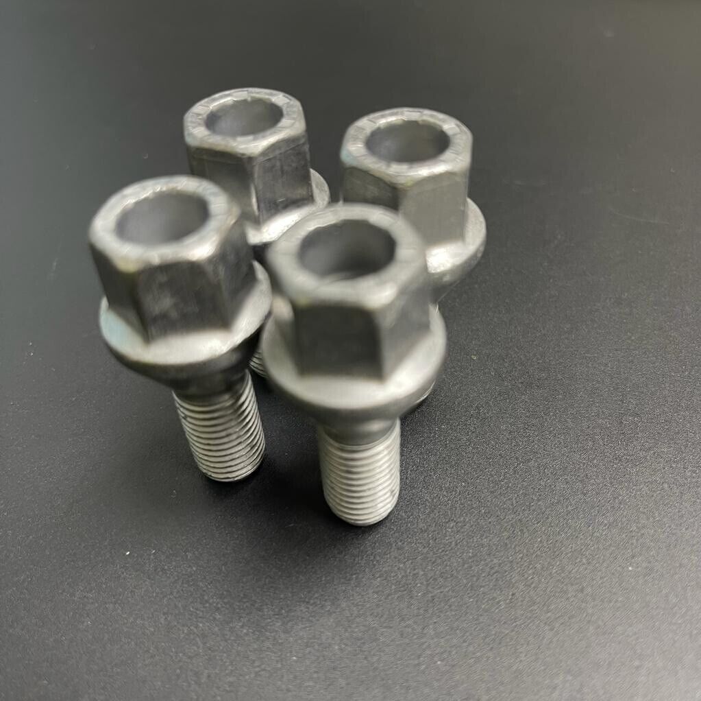 4x Nissan alloy wheel bolts nuts lugs M12 x 1.5 - m12x1.5, 17mm Hex, taper seat