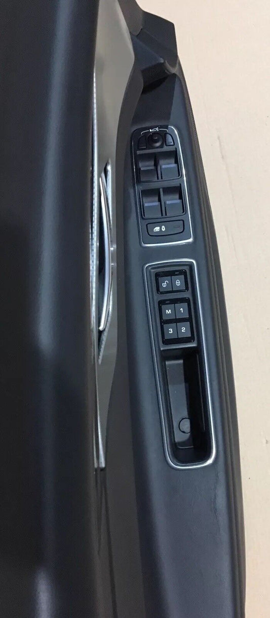 Jaguar XF X260 Front LHD Door Card LH Black Leather, Black Stitch DG9