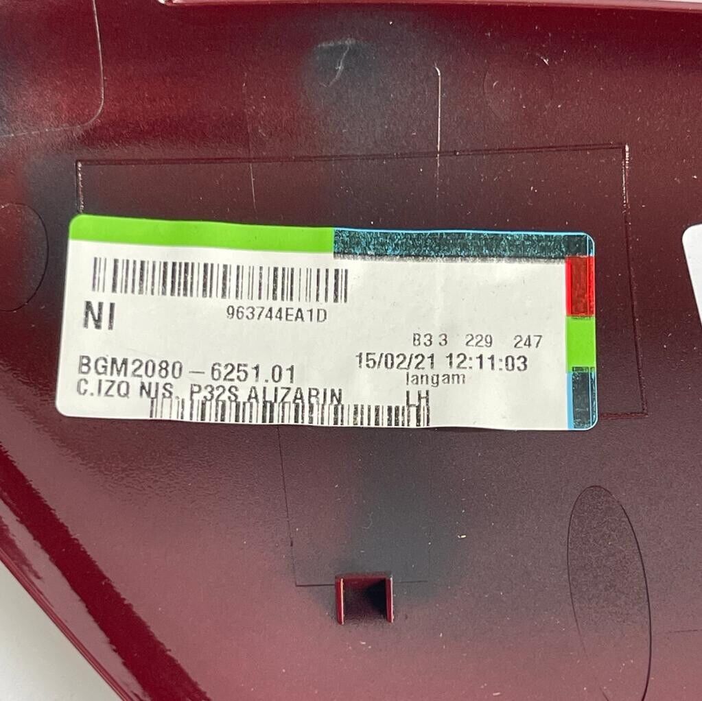 Genuine 2016 Nissan Qashqai Left Hand Near Side  Alizarin Red Door Mirror Cover