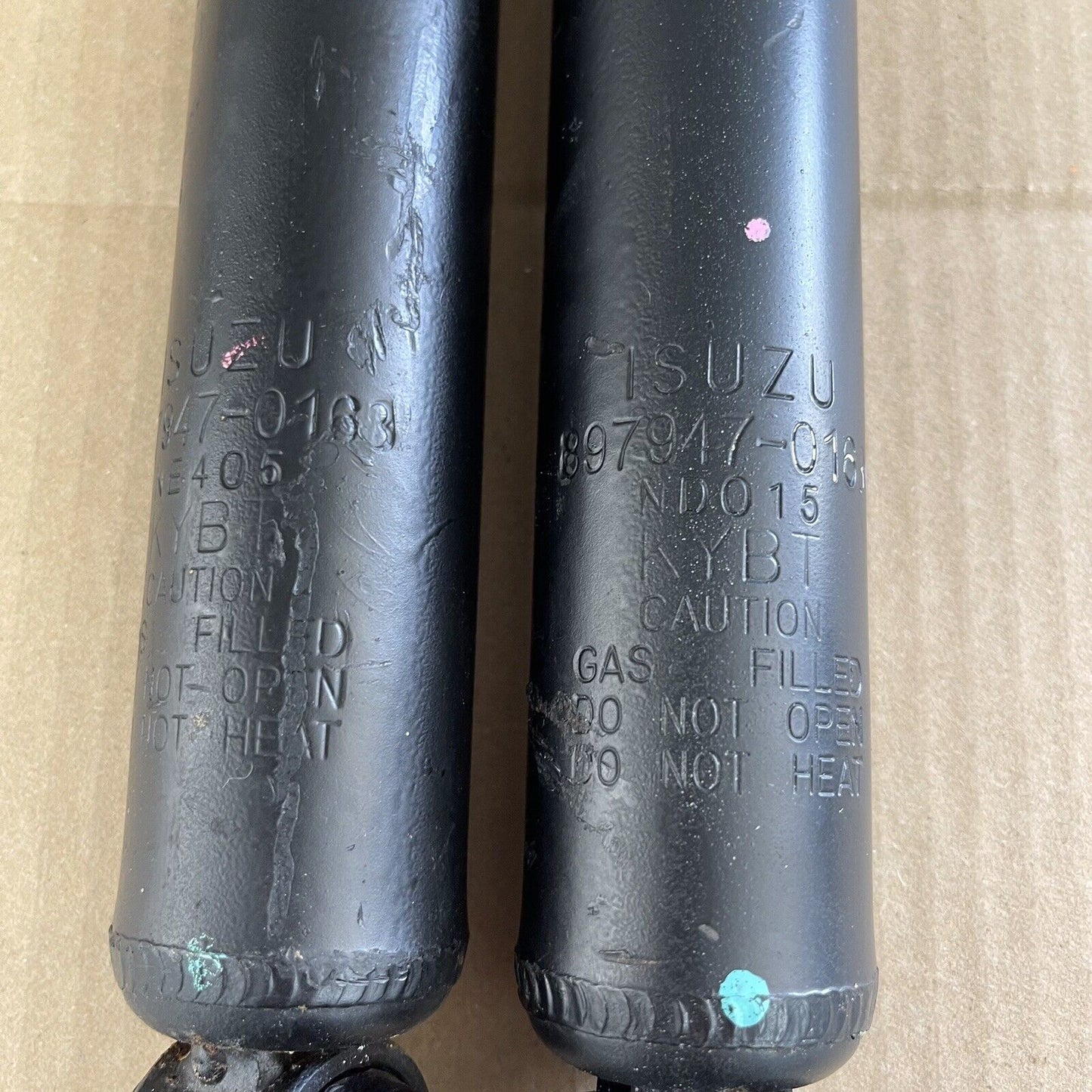 Pair Isuzu D Max GENUINE Rear Suspension Shock Absorbers