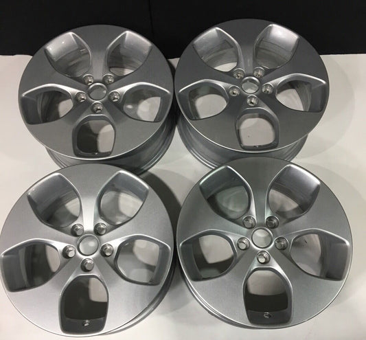 Set Of 4 Genuine Jaguar XE Projector Silver 17" Alloy Wheels 7jx17 Offset 48.5
