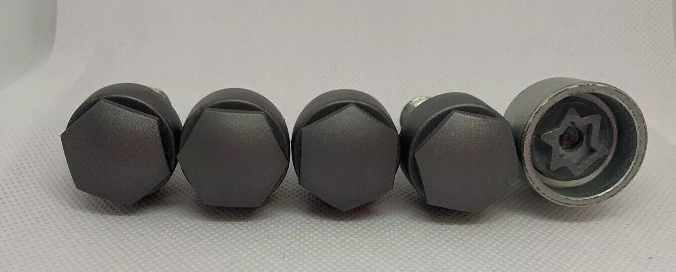Genuine Set Of 4 Skoda Locking Wheel Nuts And Key 768 H