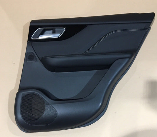 Jaguar Fpace Rear Door Card RH Leather, Cream Stitch LED DG7