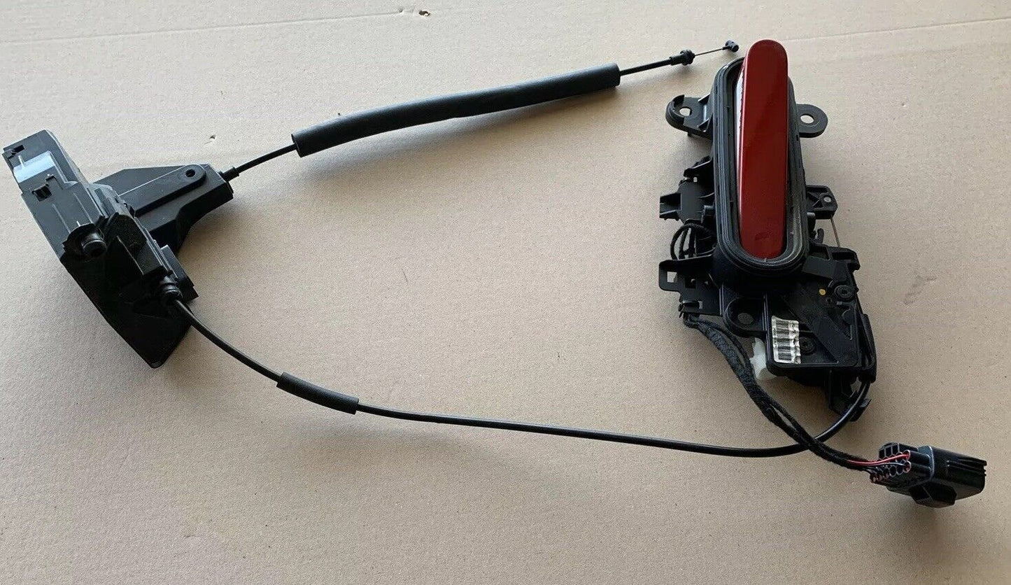 Genuine Jaguar F type LHD LH Door Handle And Dead Lock Mechanism T2R1092CAH Red