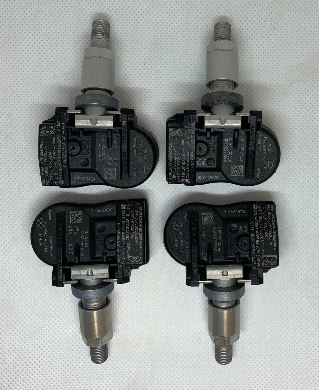 Set Of 4 Ford Mondeo Galaxy S-Max Tyre Pressure Sensors TPMS Valves 433MHz