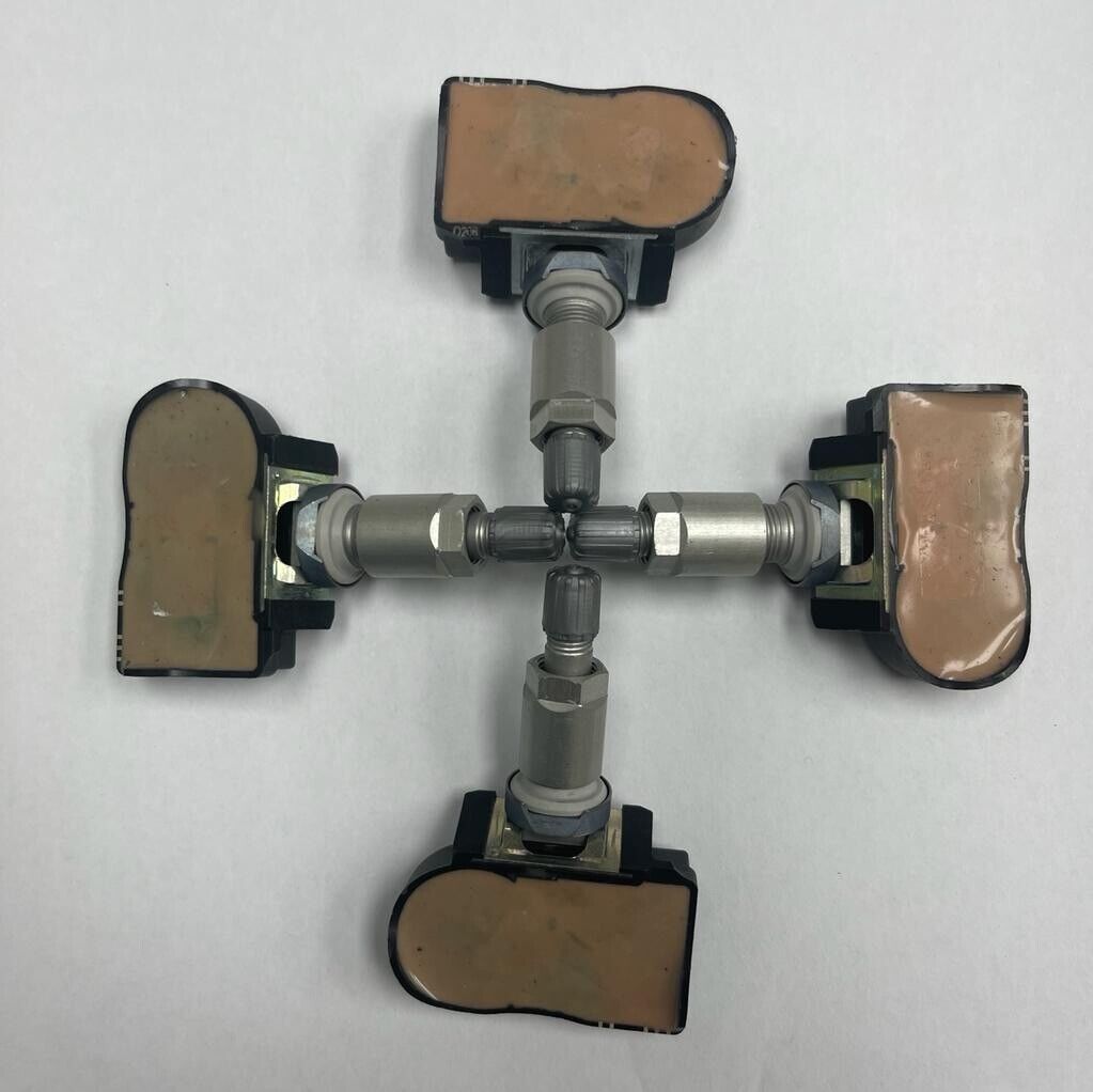 Set Of 4 Jaguar Xe X760 TPMS Valves Tyre Pressure Sensors C2d47173