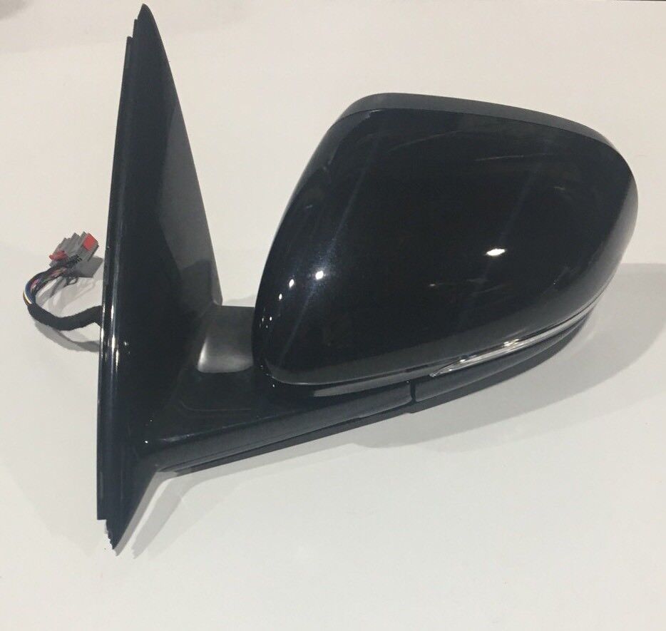 Jaguar XJ X351 Left Hand NS Door Mirror Midnight Black PEF Wing Mirror