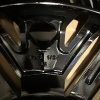 Genuine set of 4 Nissan Leaf 17" Alloy Wheels diamond Cut Gloss Black 6.5J 45