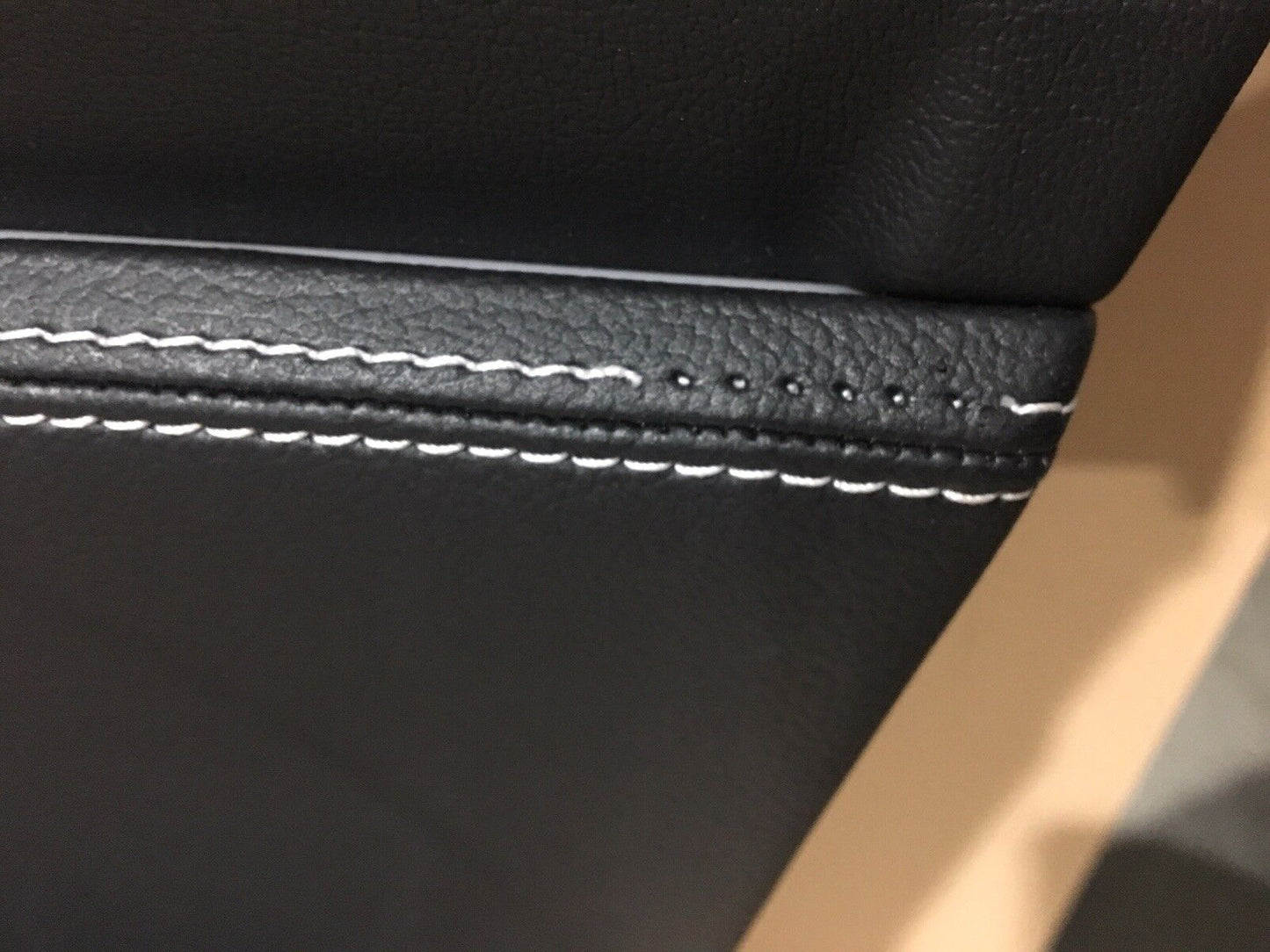 Jaguar Fpace Front Door Card LHD Passenger Side Leather, Cream Stitch LED DG5