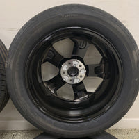 Genuine Set Of Nissan Qashqai 18" Black Alloy Wheels and Tyres