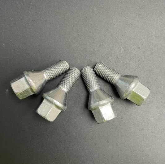4x Nissan alloy wheel bolts nuts lugs M12 x 1.5 - m12x1.5, 17mm Hex, taper seat