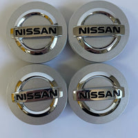 X4 Genuine Nissan Juke Alloy Wheel Centre Caps Chrome 40342BR01A