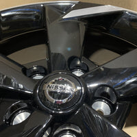 Genuine Nissan set of 4 Juke 17" alloy Wheels Diamond Cut Gloss Black 7J 35