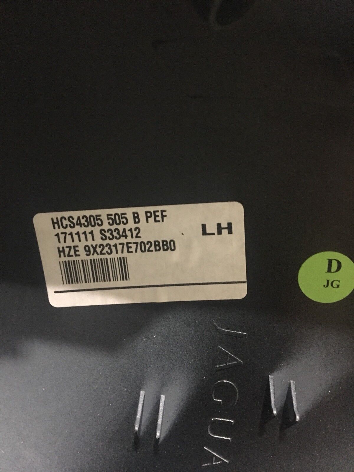 Jaguar XJ X351 Left Hand NS Door Mirror Midnight Black PEF Wing Mirror