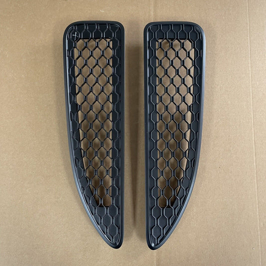 NEW Pair Genuine JAGUAR F type Right Left Hand Matt Black Bonnet VENTS