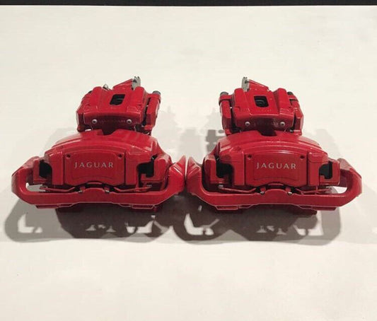 Set Of Genuine Jaguar XKR , XFR Red Brake Callipers Including Pads