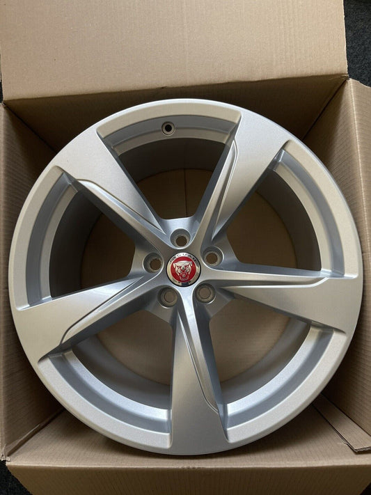 Genuine Jaguar F type 20” Rear Silver Alloy Wheel 10.5J T2r17516 Jx53-1007-fa
