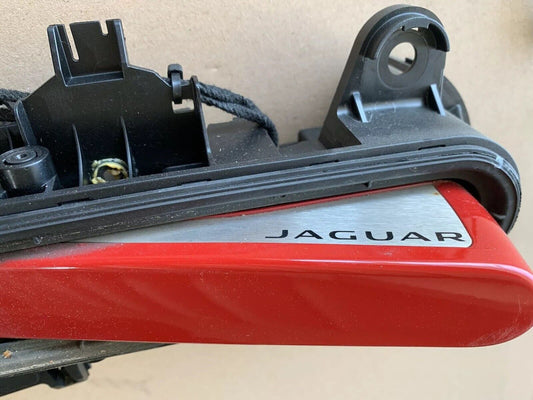 Genuine Jaguar F type LHD LH Door Handle And Dead Lock Mechanism T2R1092CAH Red