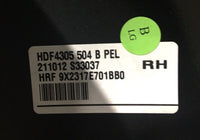 Jaguar XF Right  Hand OS Door Mirror Ultimate Black PEL 2008-2013 Wing Mirror