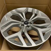 Genuine Range Rover Velar 21” Alloy Wheel Tree Evo  Sparkle Silver Lr141886