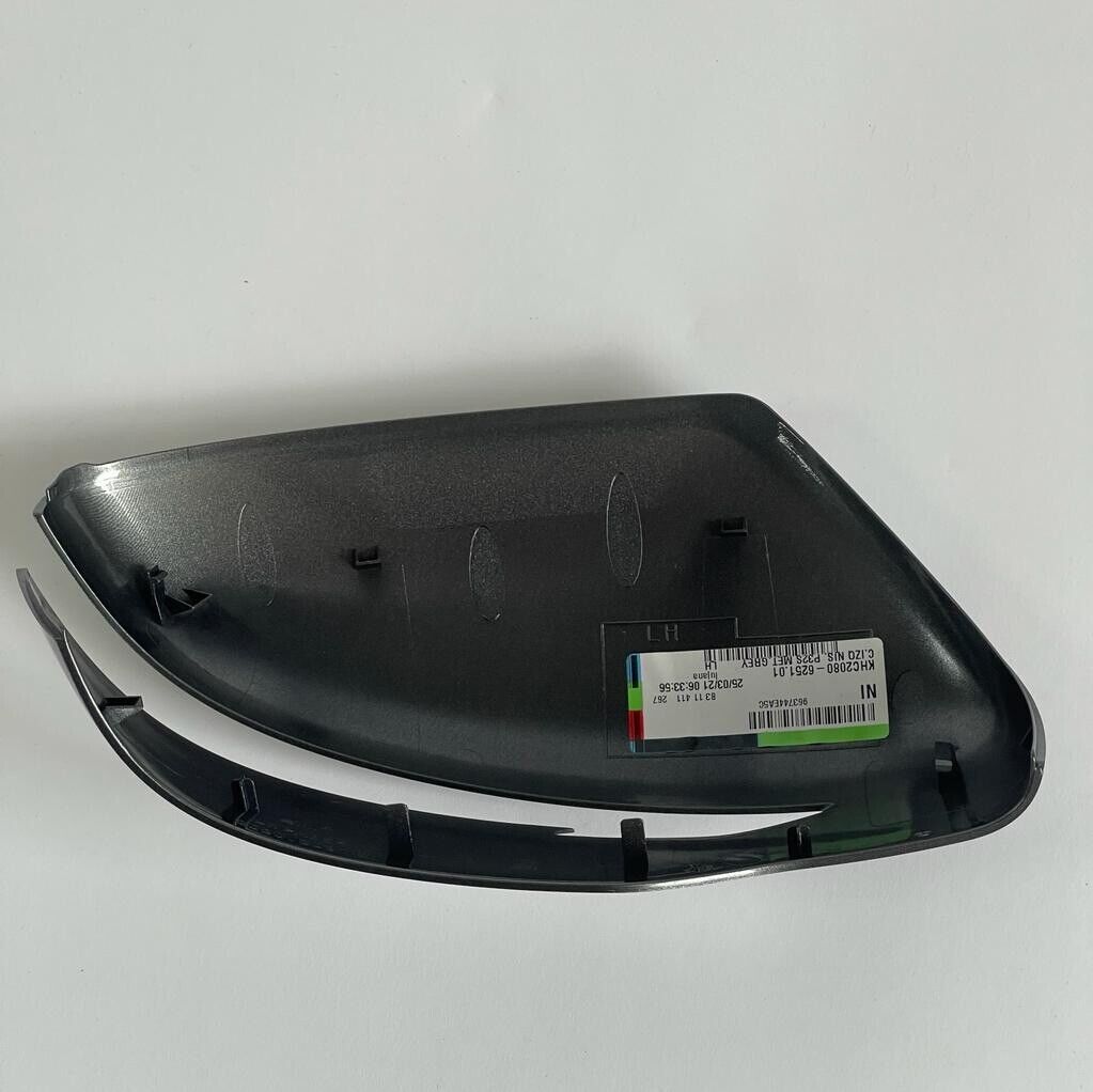 Genuine 2017 Nissan Qashqai Left Hand Near Side Metallic Grey Door Mirror Cover